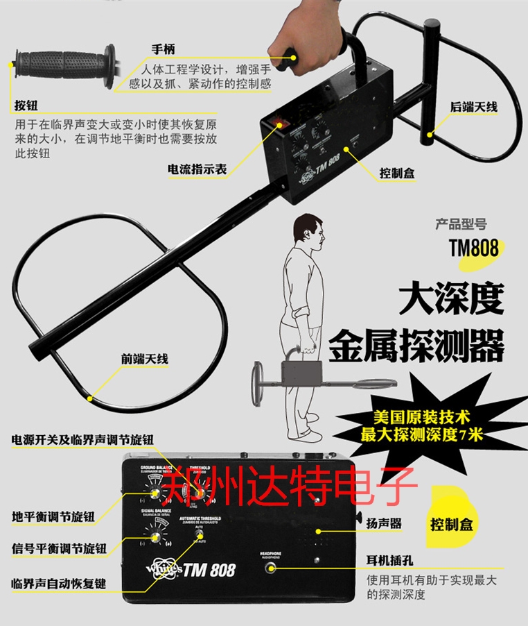 TM808脈沖地下金屬探測器